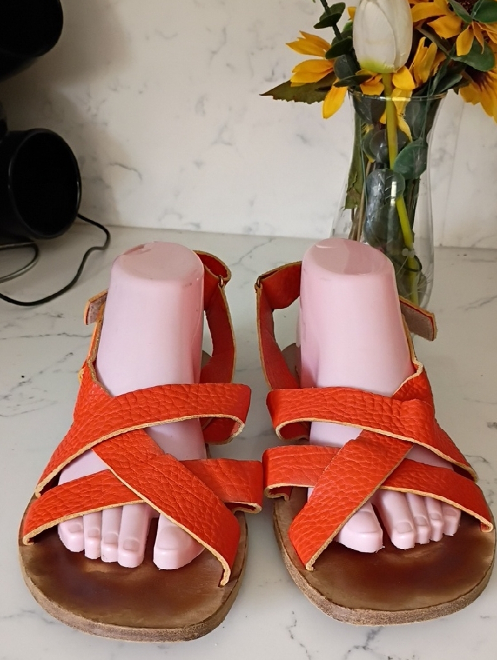 JIL SANDER LEATHER SANDALS WOMEN
